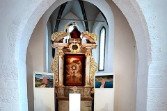 Blattmonstranz No 3 mit Blattscape No 61 | Drucke aus der Galerie der Reisenden Blätter | Kunsthaus Laa a.d. Thaya, 2022 | Foto: Laurenz Lanik